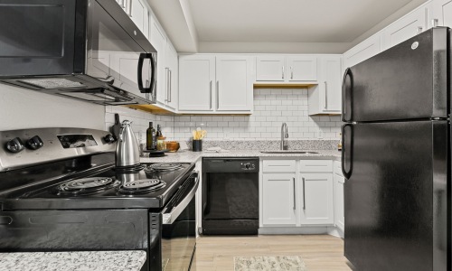 Ample counter space and cabinetry designed for both style and function